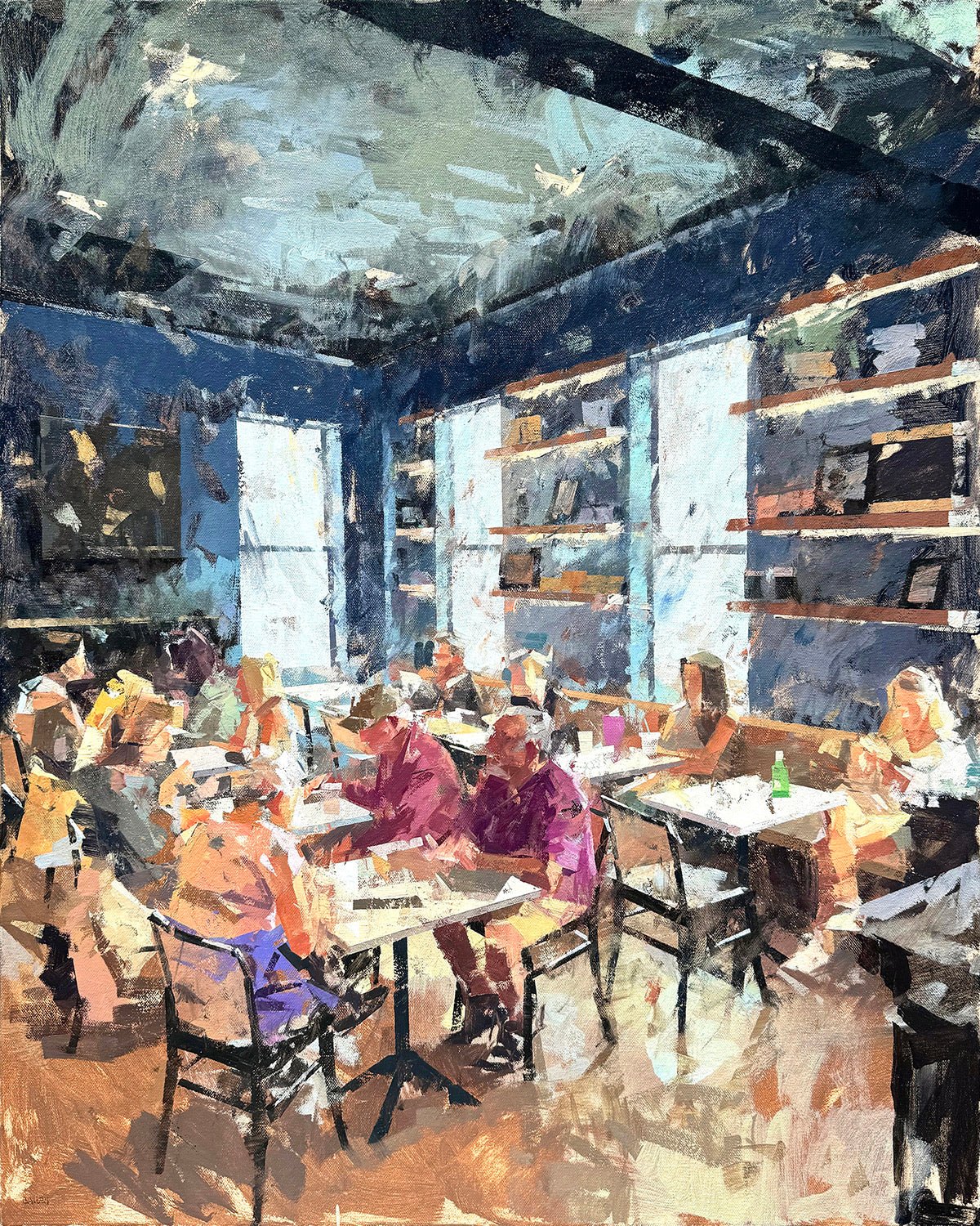 Cafe Color by Mark Bailey at LePrince Galleries